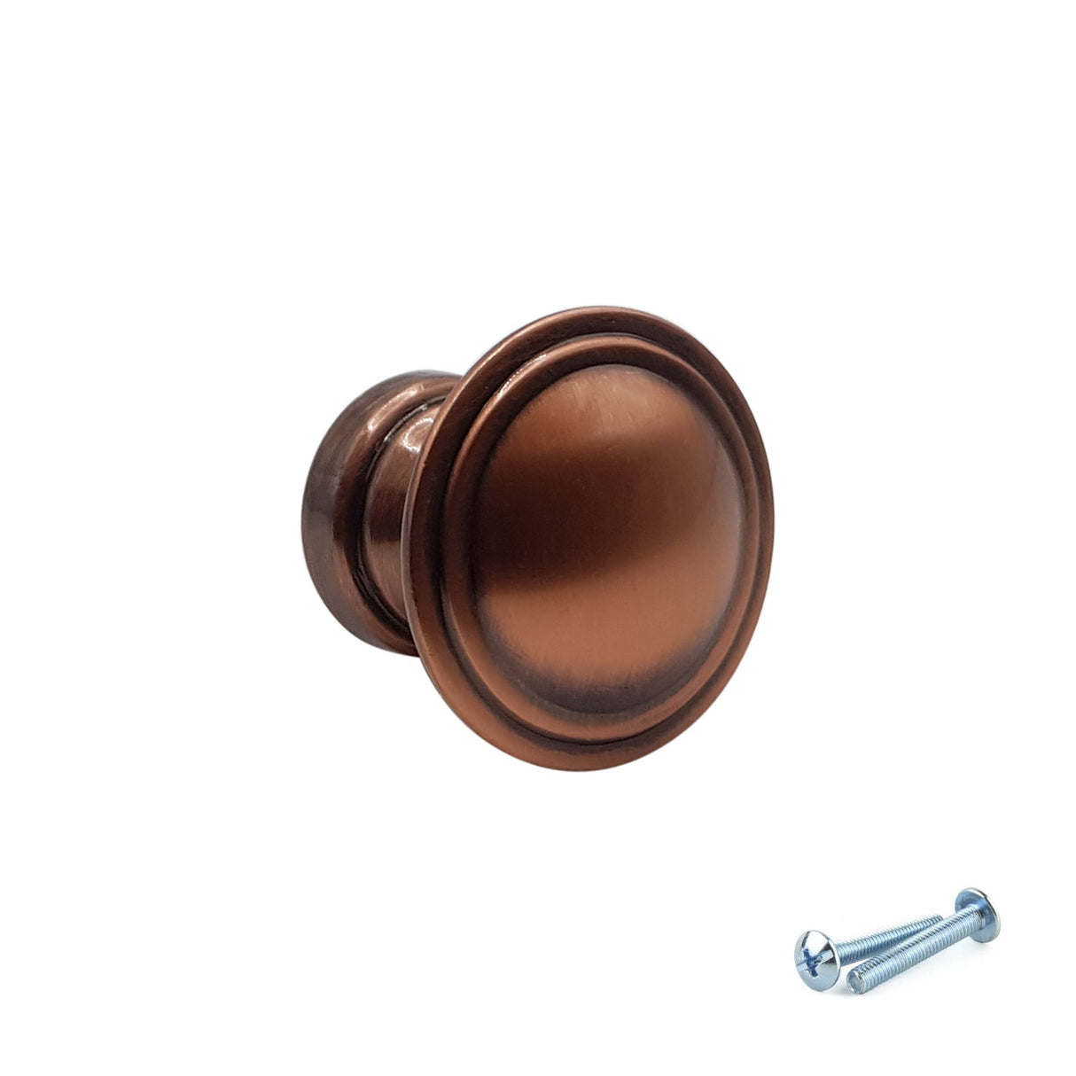 M4TEC Brushed Copper Knob Handle Door, Drawer & Cupboard VE5 series - Bedrooms Plus