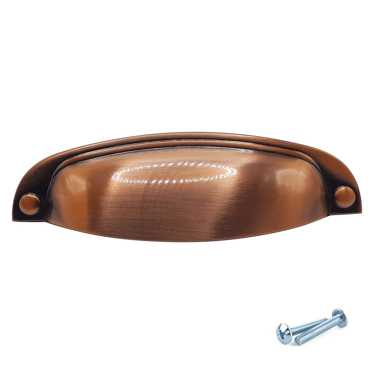M4TEC Brushed Copper Thin Cup Handle Door, Drawer & Cupboard VD8 series - Bedrooms Plus