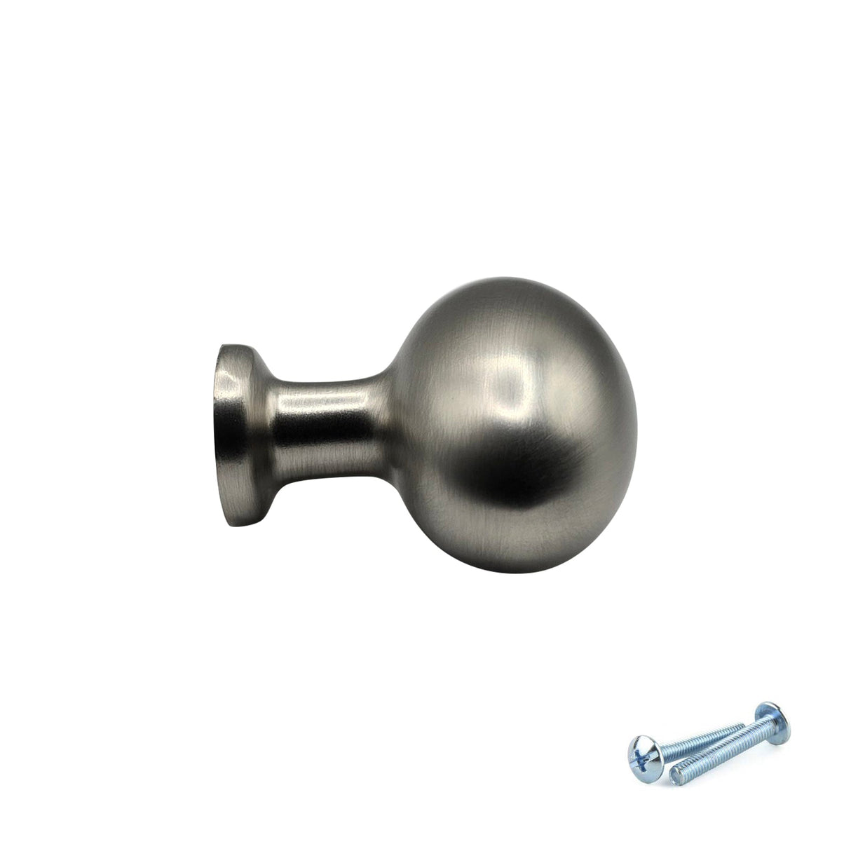 M4TEC Brushed Nickel Oval Knob Handle – VG8 Series (36mm Cabinet, Drawer & Cupboard Knob) - Bedrooms Plus