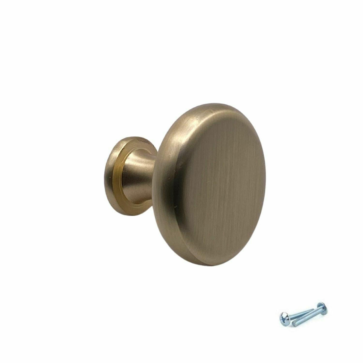 M4TEC Furniture Pull Knob – Brushed Brass, Chrome, Stainless Steel & Black Cabinet & Drawer Handle - Bedrooms Plus