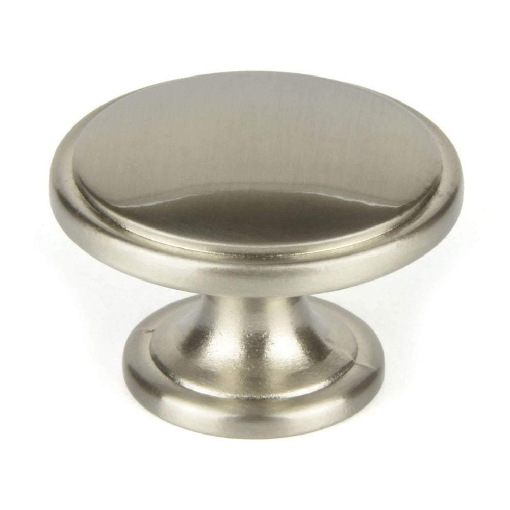 M4TEC Gillock F9 Brushed Nickel Cupboard Knob – 38mm Cabinet, Drawer & Door Handle - Bedrooms Plus