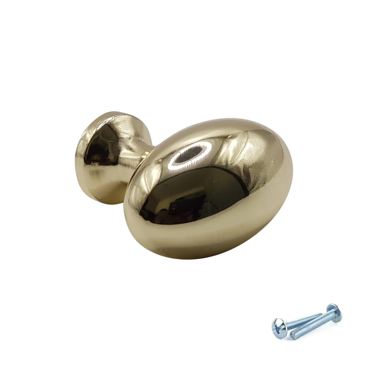 M4TEC Karat Gold Oval Knob Handle – VG8 Series (36mm Cabinet, Drawer & Cupboard Knob) - Bedrooms Plus