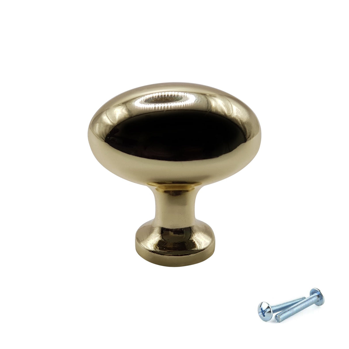 M4TEC Karat Gold Oval Knob Handle – VG8 Series (36mm Cabinet, Drawer & Cupboard Knob) - Bedrooms Plus
