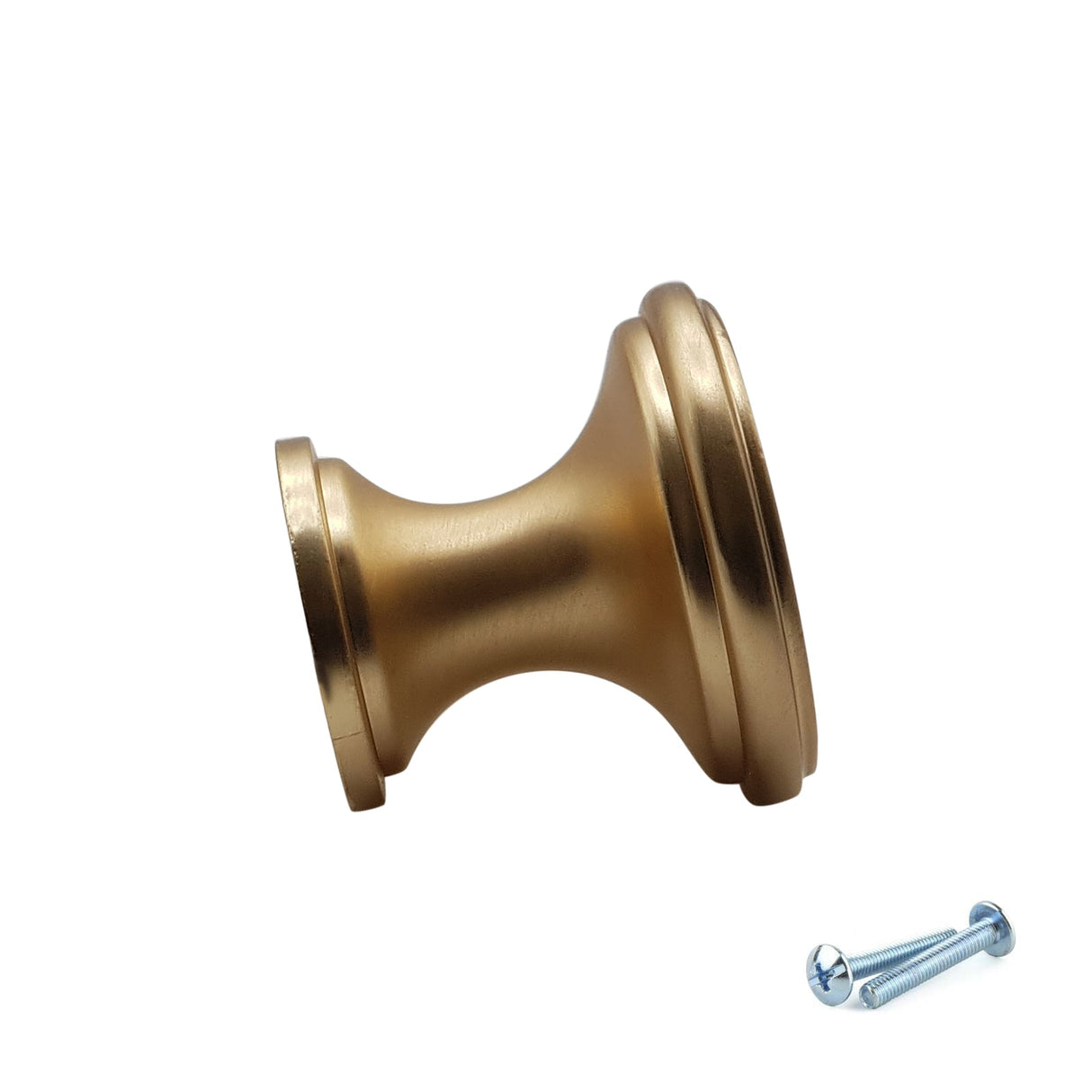 M4TEC Knob Handle Brushed Brass Doors, Drawers or Cupboards VG7 Series 25mm 10 pack - Bedrooms Plus
