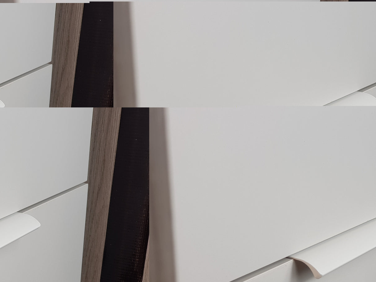 M4TEC Pearl Grey Bow Handle – Cabinet, Drawer & Cupboard Pull in 3 Sizes (VE9 Series) - Bedrooms Plus