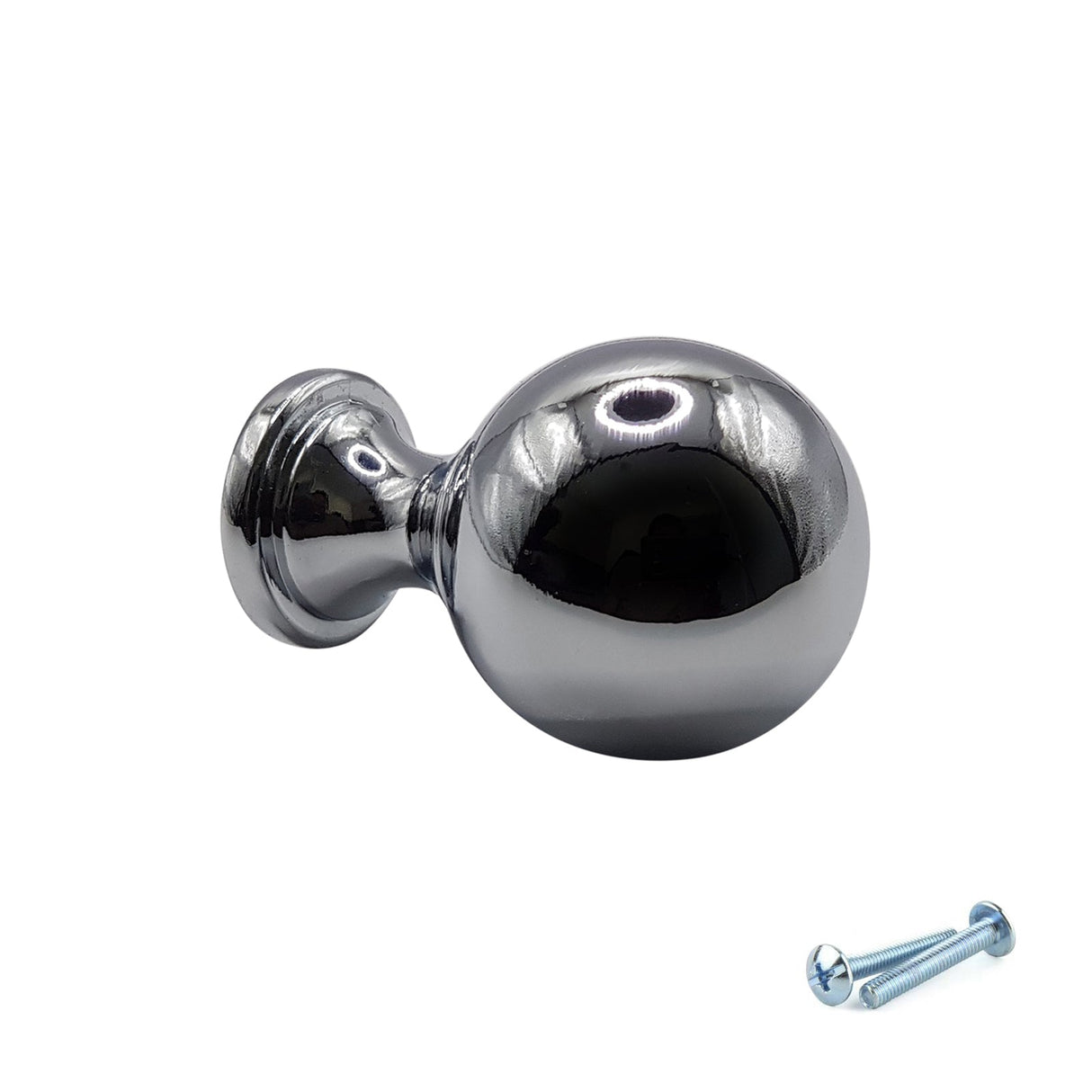 M4TEC Polished Chrome Round Knob Handle – VG9 Series (25mm Cabinet, Drawer & Cupboard Knob) - Bedrooms Plus