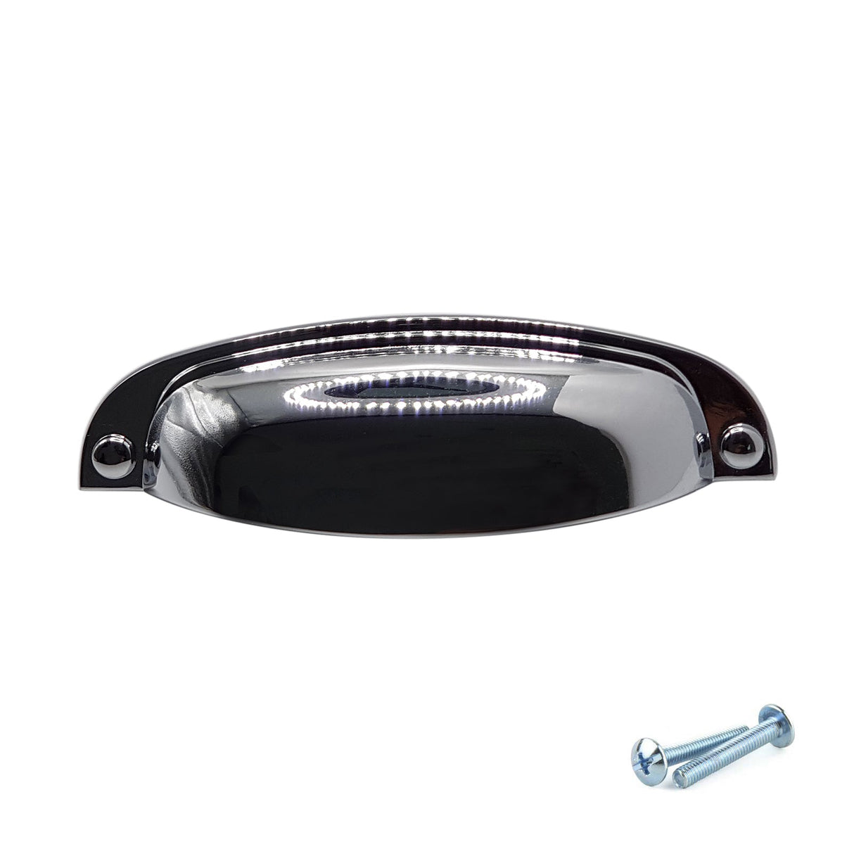 M4TEC Polished Chrome Thin Cup Handle Door, Drawer & Cupboard VD8 series - Bedrooms Plus