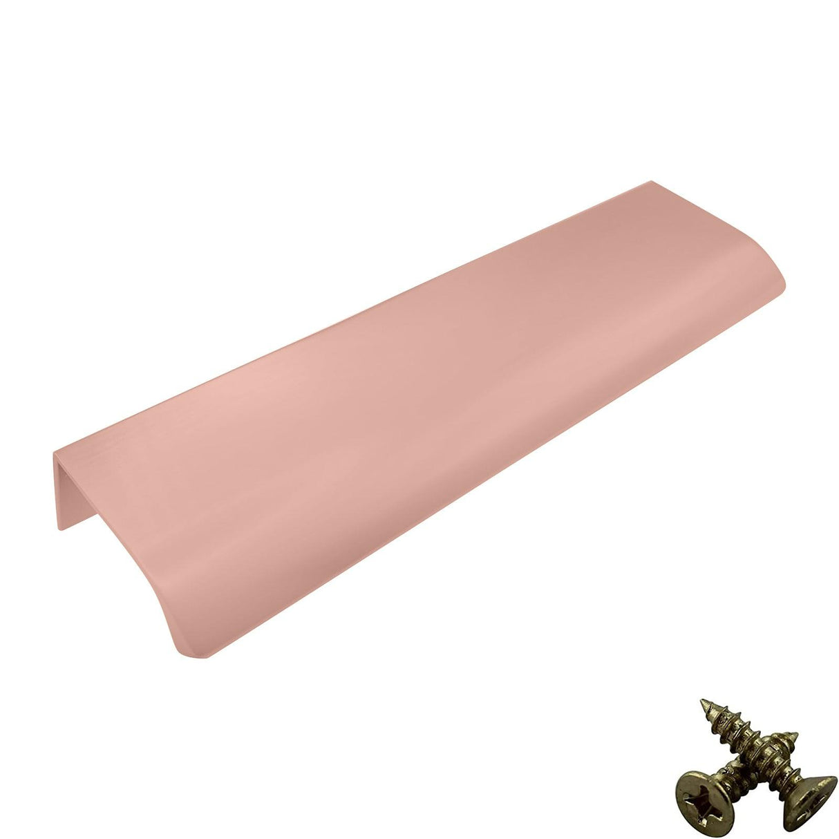 Rose Gold Aluminium Cabinet Handle – Modern Cupboard, Drawer & Door Pull (Pack of 10) - Bedrooms Plus