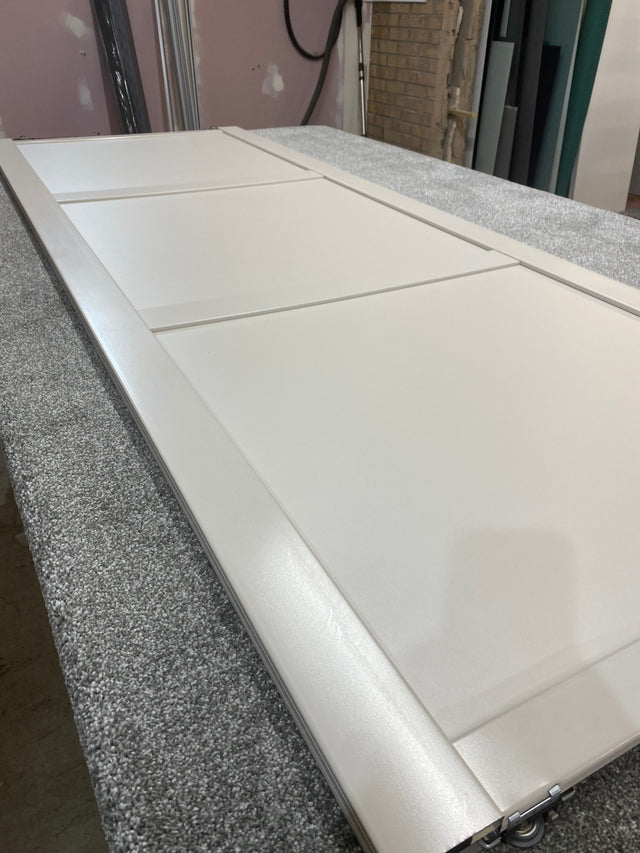 Shaker Cashmere Wood Sliding Door Wardrobe Kit 2 Panel - Bedrooms Plus