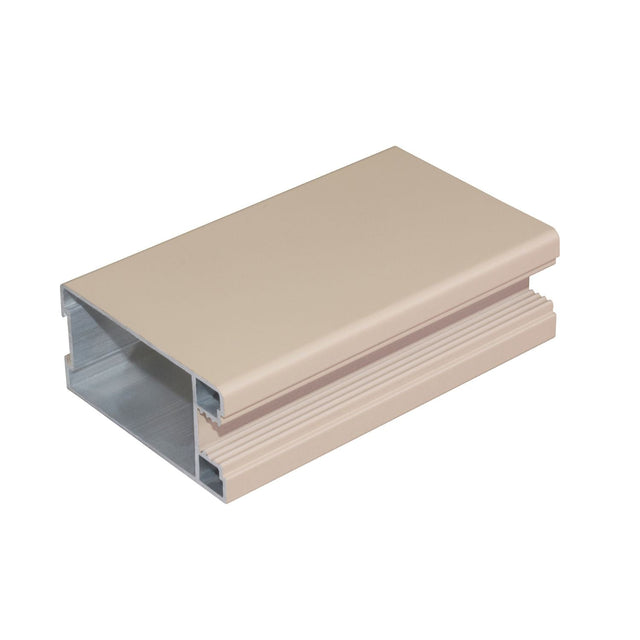 Shaker Mirror Sliding Door Wardrobe Kit 3 Panel with Luxe Cashmere Frame - Bedrooms Plus