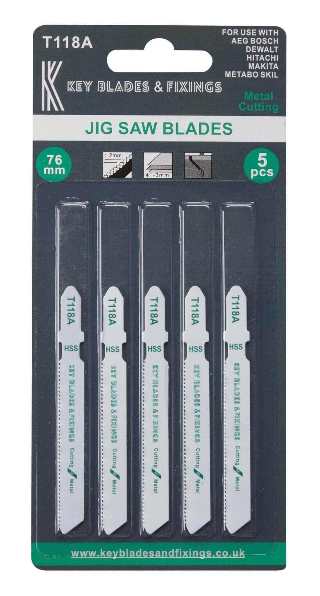 T118A Metal Cutting Jigsaw blades - 1188 - Bedrooms Plus