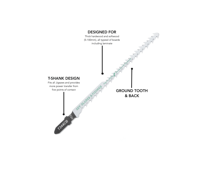 T344CB Double sided Jigsaw Blades - 1211