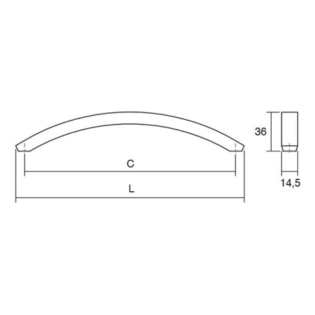 Viefe Zamak ARCH 0206 Brushed Nickel | CLEARANCE - Bedrooms Plus