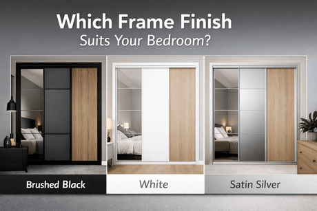 Brushed Black, White or Satin Silver: Which Sliding Wardrobe Door Frame Finish Is Right for Your Bedroom? - Bedrooms Plus