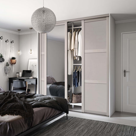 Shaker Sliding Wardrobe Doors: British Steel Frames, Made to Measure & Free UK Delivery - Bedrooms Plus