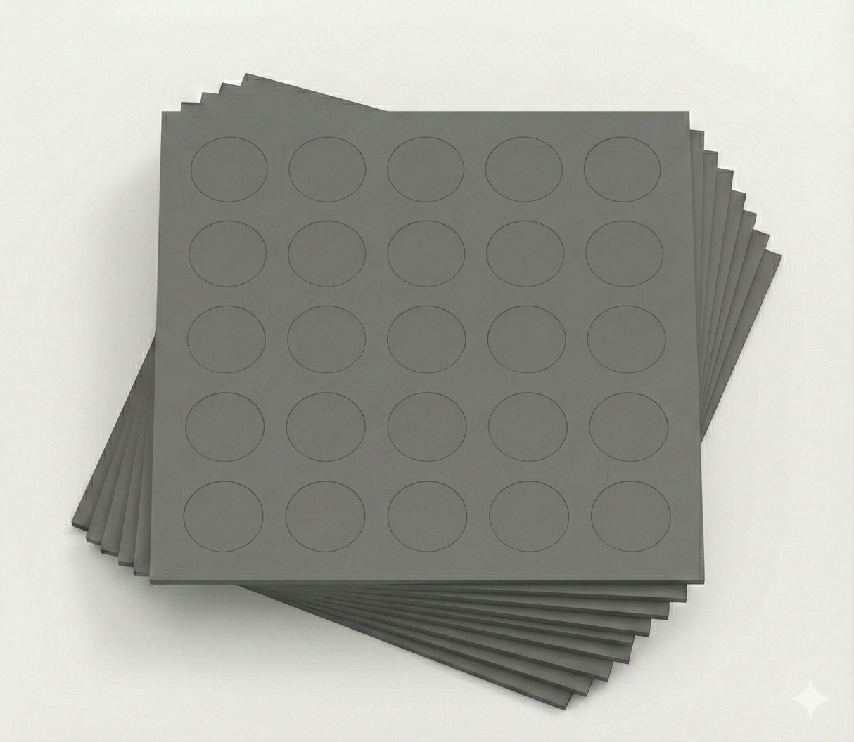 KwikCaps Self Adhesive Screw Cover Caps - Finsa Gris Gu 71A (054)