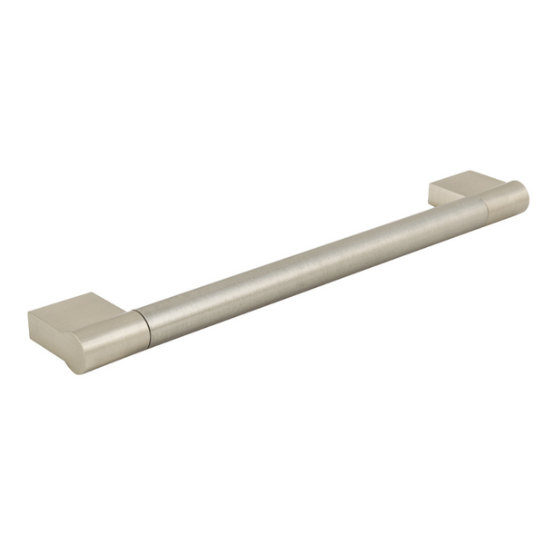 Bar Handle, Zinc Alloy Ends with Stainless Steel Tube, Fixing Centres 192mm, Keyhole | CLEARANCE