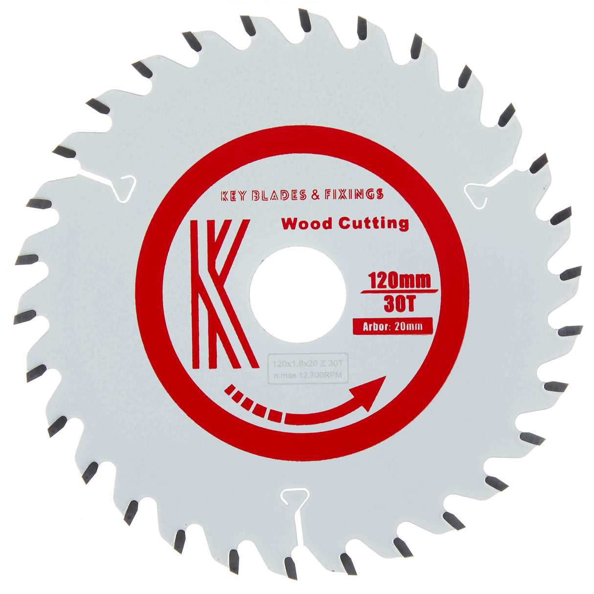 120mm x 20mm x 1.8mm 30 Tooth Circular Saw Blade
