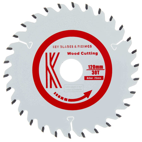 120mm x 20mm x 1.8mm 30 Tooth Circular Saw Blade - Bedrooms Plus