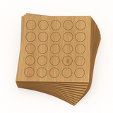 KwikCaps Self Adhesive Screw Cover Caps - Natural Pacific Walnut / Natural Tossini Elm / Finsa Roble Denver 84V (124) H3700 ST10 / H1213 ST33