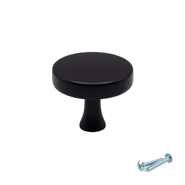 140 x NEW Black Kitchen Cabinet Knobs - BULK JOB LOT | CLEARANCE - Bedrooms Plus