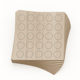 KwikCaps Self Adhesive Screw Cover Caps - White Aland Pine (159) H3430 ST22