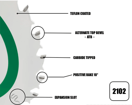 160mm x 20mm x 1.8mm 24 Tooth HKC Track Circular Saw Blade - 2102 - Bedrooms Plus