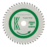 160mm x 20mm x 2.2mm 48 Tooth TCG Track Saw (Solid Surface) Circular Saw Blade - 2206 - Bedrooms Plus
