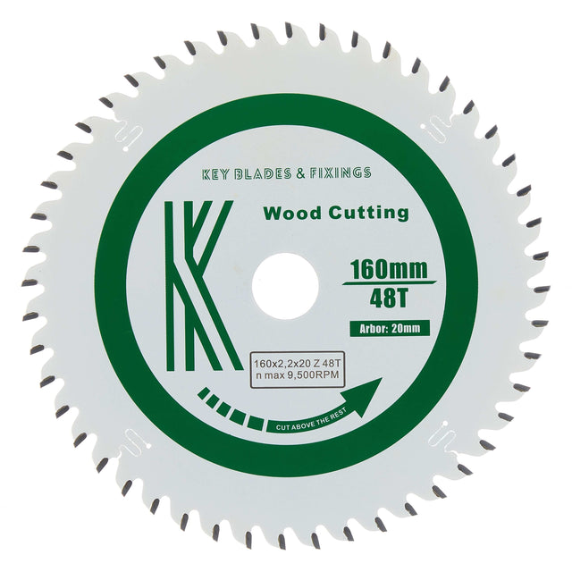 160mm x 20mm x 2.2mm 48 Tooth Track/Circular Saw Blade - 2204 - Bedrooms Plus