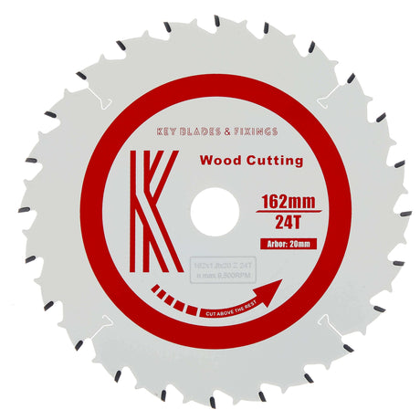 162mm X 20mm X 1.8mm 24 Tooth Mafell Fitment Circular Saw Blade - 3201 - Bedrooms Plus
