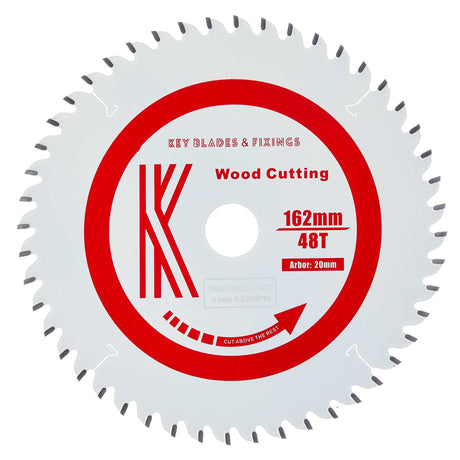 162mm X 20mm X 1.8mm 48 Tooth ATB Mafell Fitment Circular Saw Blade - 3203 - Bedrooms Plus