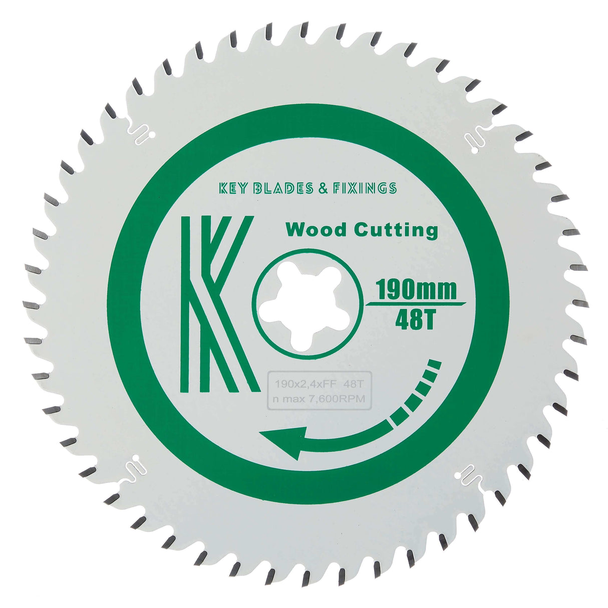 190mm X FF X 2.4mm 48 Tooth ATB CS50 Circular Saw Blade - 2301 - Bedrooms Plus