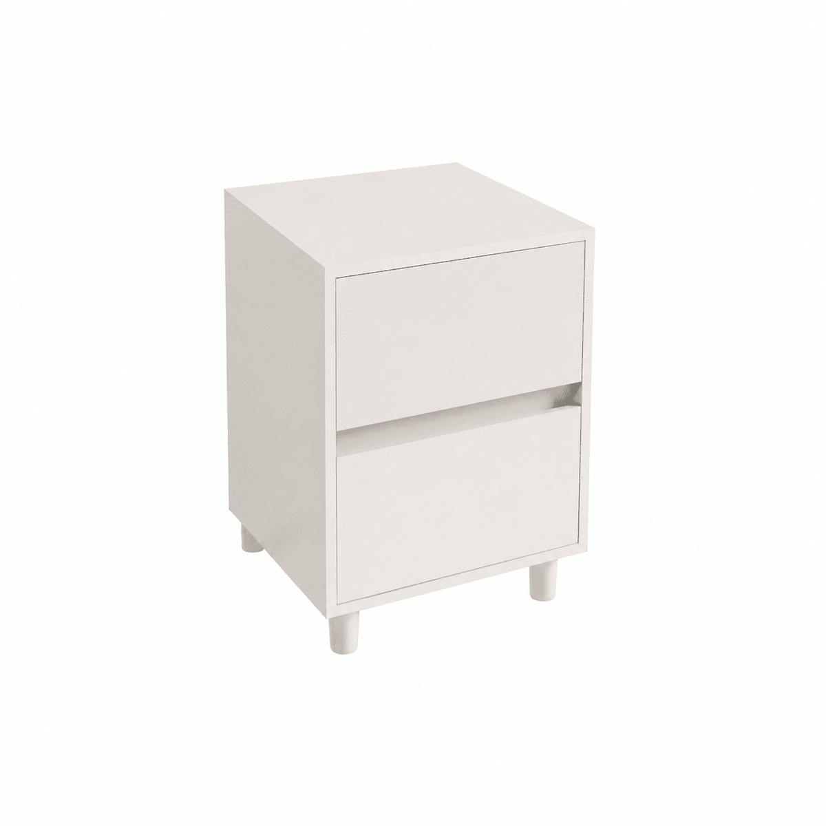 2 Drawer Soft Close Bedside Chest Of Drawers Table - Bedrooms Plus