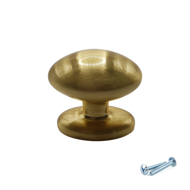 M4TEC Knob Handle Brushed Brass VF9 Series