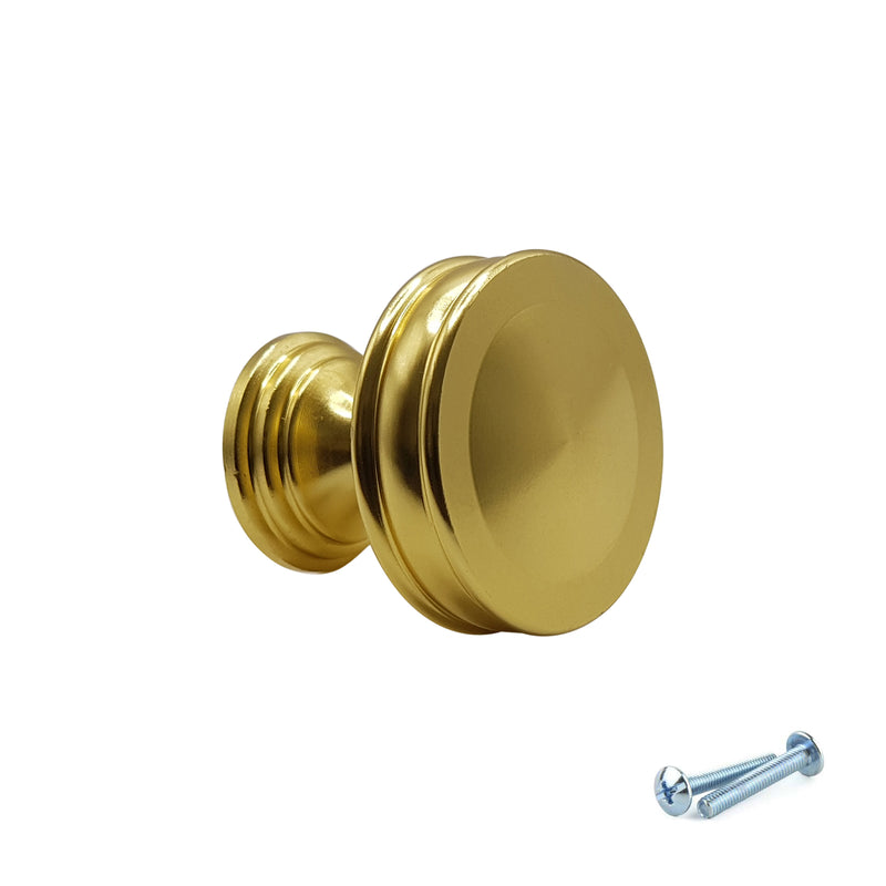 M4TEC Knob Handle Brushed Brass VG7 Series 30mm