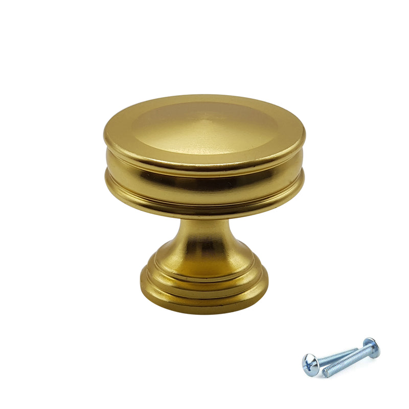 M4TEC Knob Handle Brushed Brass VG7 Series 30mm