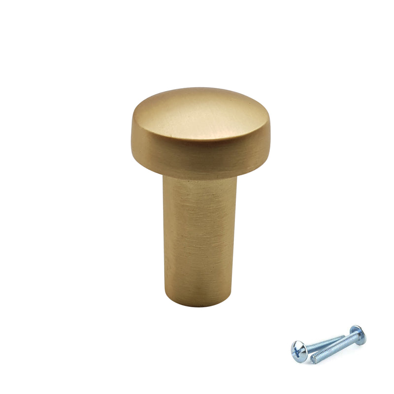 M4TEC Knob Handle Brushed Brass VF4 Series