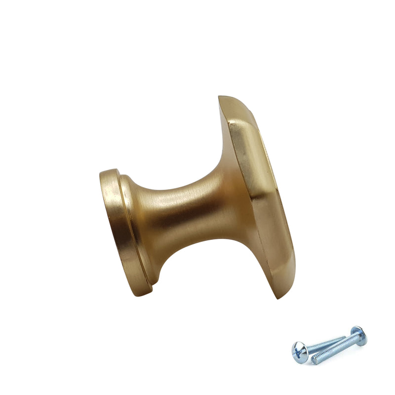 M4TEC Knob Handle Brushed Brass VF7 Series