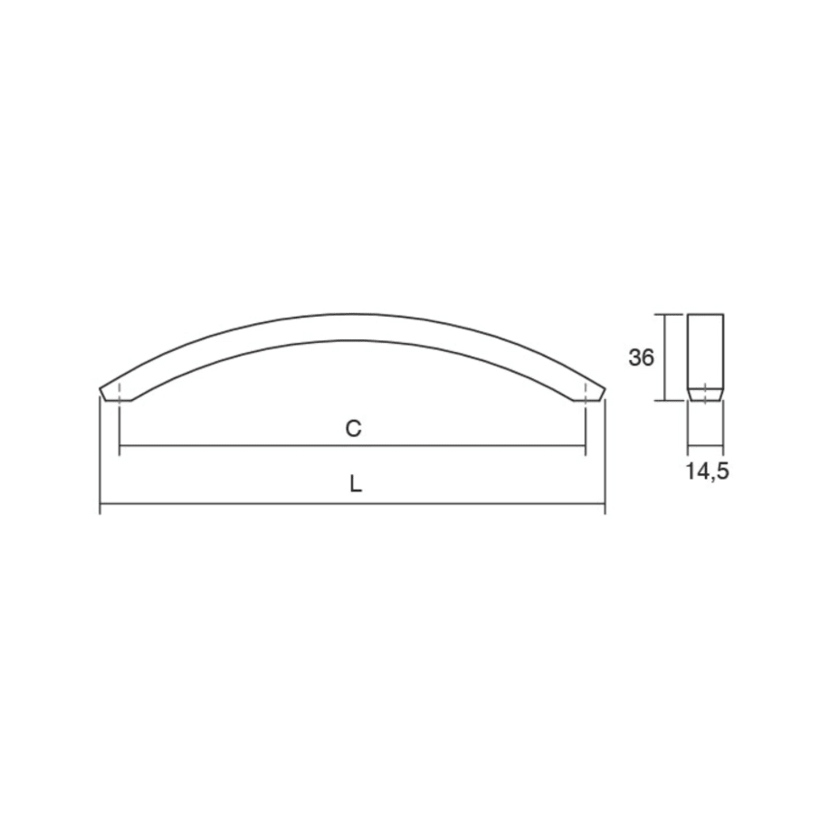 280 x NEW 192mm Brushed Nickel Bow Handles - BULK JOB LOT | CLEARANCE - Bedrooms Plus
