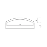 280 x NEW 192mm Brushed Nickel Bow Handles - BULK JOB LOT | CLEARANCE - Bedrooms Plus