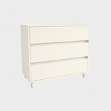 3 Drawer Soft Close Soft Close Bedside Chest Of Drawers Table - Bedrooms Plus