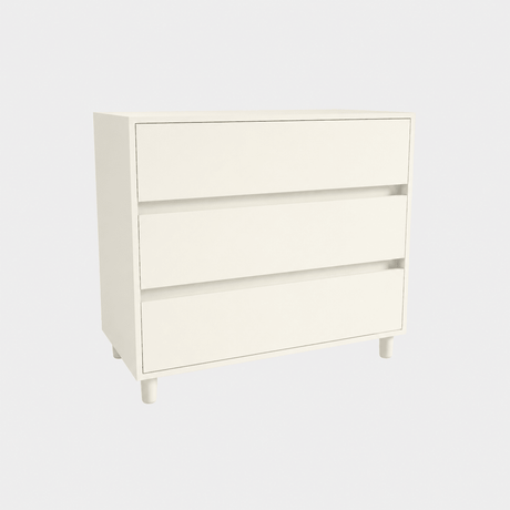 3 Drawer Soft Close Soft Close Bedside Chest Of Drawers Table - Bedrooms Plus