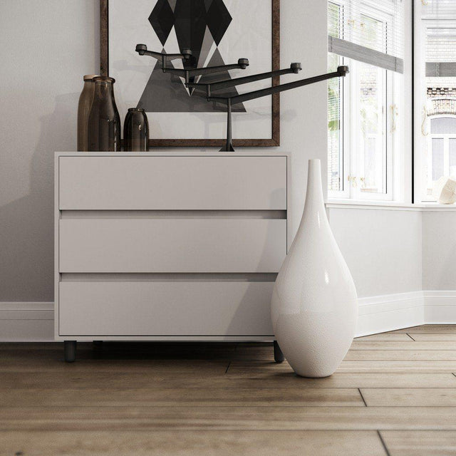 3 Drawer Soft Close Soft Close Bedside Chest Of Drawers Table - Bedrooms Plus