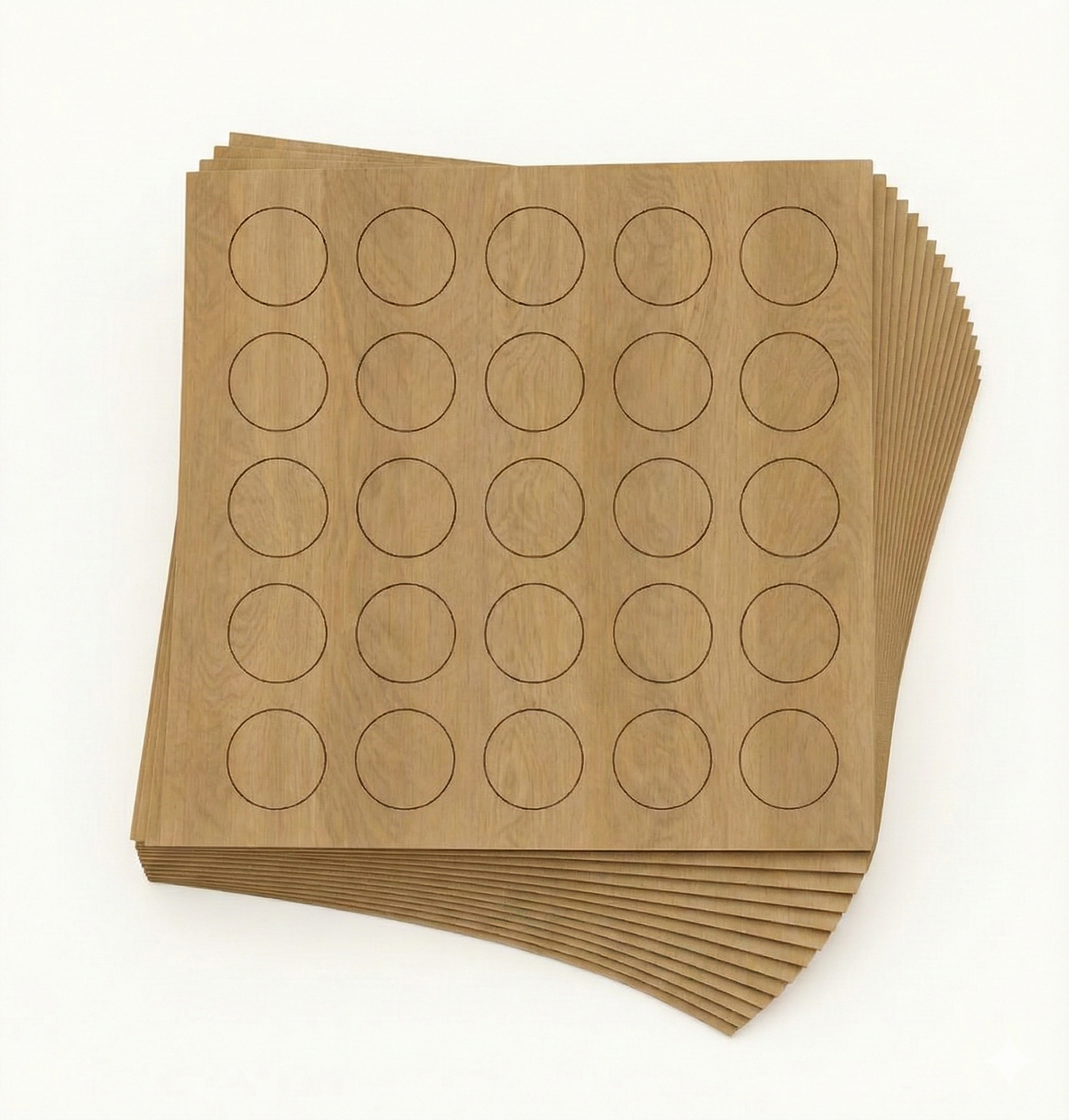 KwikCaps Cache-vis auto-adhésifs - Chêne Finsa Lissa Mesura / Chêne corbridge naturel Egger H3395 (316)