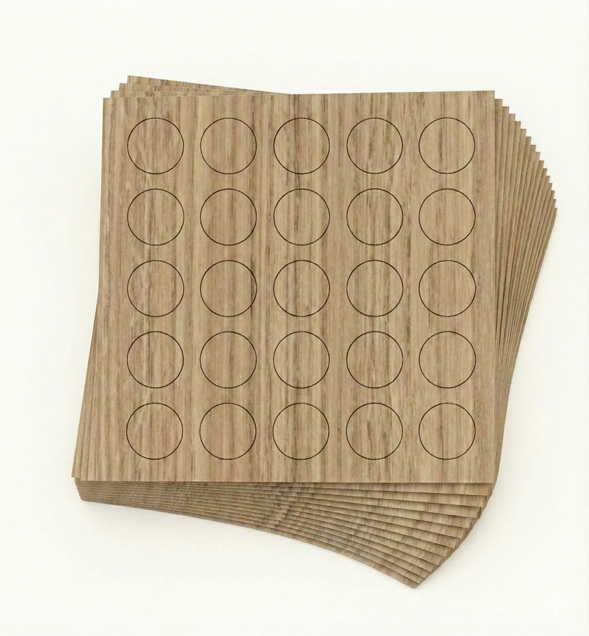 KwikCaps Self Adhesive Screw Cover Caps - Natural Kendal Oak (317) H3170 ST12