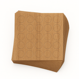 KwikCaps Self Adhesive Screw Cover Caps - Oiled Kendal Oak / Natural Casella Oak (389) H3171 ST12 / H1385 ST40