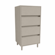 4 Drawer Tallboy Soft Close Bedside Chest Of Drawers Table - Bedrooms Plus