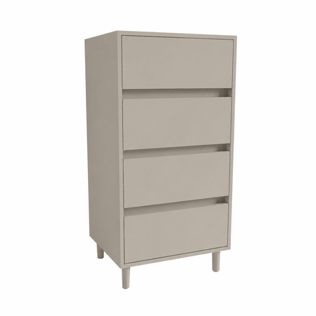 4 Drawer Tallboy Soft Close Bedside Chest Of Drawers Table - Bedrooms Plus