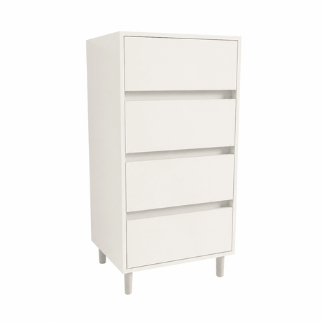 4 Drawer Tallboy Soft Close Bedside Chest Of Drawers Table - Bedrooms Plus