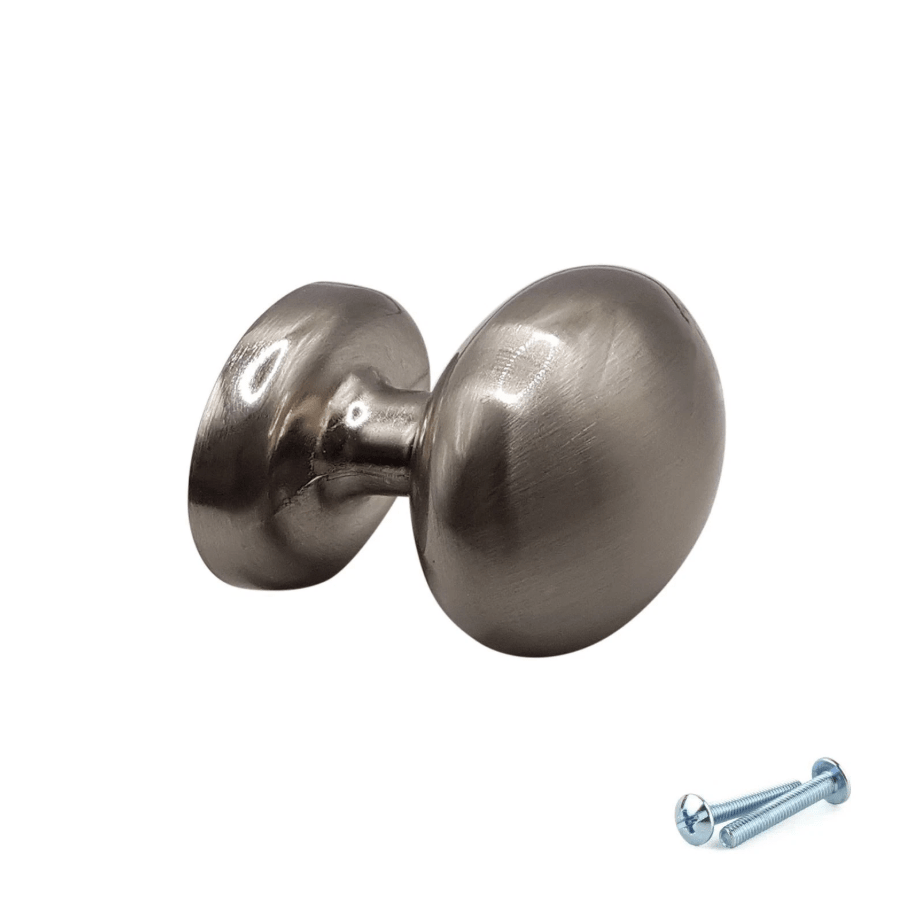 400 x NEW Brushed Nickel Cabinet Knobs - BULK JOB LOT | CLEARANCE - Bedrooms Plus